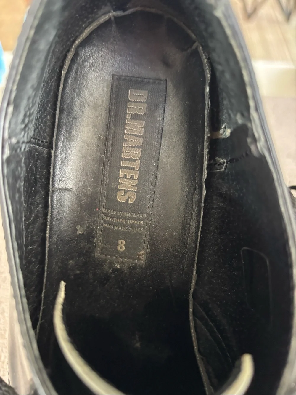 Dr. Martens Black Leather Derby Shoes